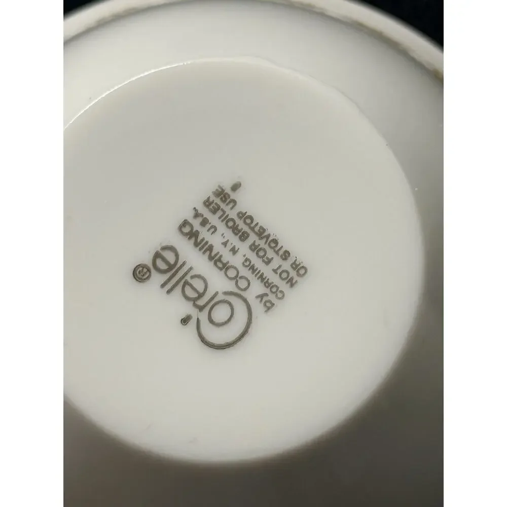 11 Corelle Butterfly Gold Tab- 10 Cups With Handles, 1 No Handle